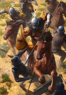 Gwent cardart unknown kaedweni heavy cavalry