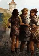 Tw3 cardart neutral villen dlc.png (296 KB) Zerrikanians escorting Borch