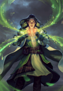 Lylianna using Earth magic