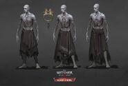 Concept arts, middle one is the final version