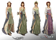 Concept art of Dol Blathanna elves for The Witcher 2