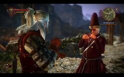 The Witcher 2 Mysterious Merchant, If he isn't in your game…