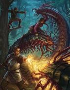 Erland hunting giant centipedes