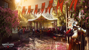 Concept art of wine festival