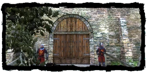 the gate to Old Vizima