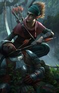 Dol Blathanna Marksman card art in Gwent: The Witcher Card Game