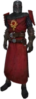 Order knight, dress uniform, plain helmet