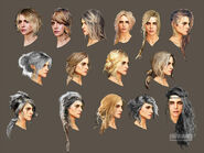Ciri hair concept eurogamer