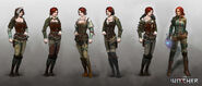 Concept art of Triss for The Witcher 3