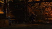 Geralt cries over medallion