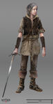 Arte conceptual de la niña Ciri en The Witcher 3 (II)