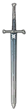 Blue meteorite sword