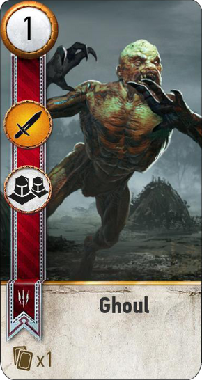 Tw3 gwent card face Ghoul 1