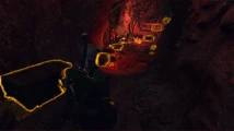 Another distraction, a cave filled with loot: Diagram: Weeper.