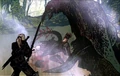 A Slyzard shown in a The Witcher 2: Assassins of Kings flashback video