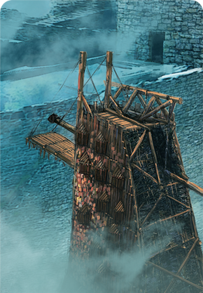 Tw3 cardart northernrealms siege tower