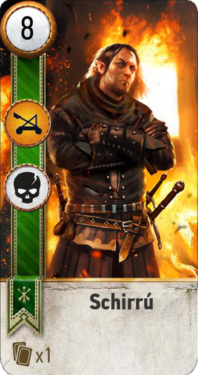 Tw3 gwent card face Schirru