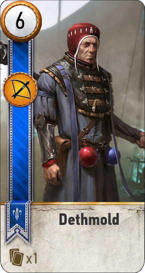 Tw3 gwent card face Dethmold