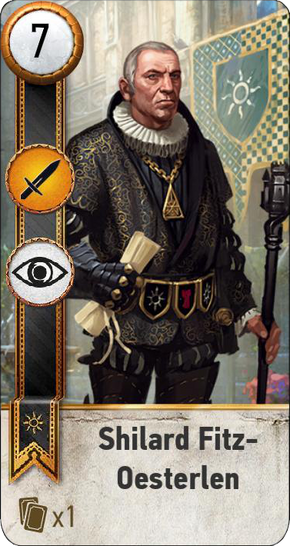 Tw3 gwent card face Shilard Fitz-Oesterlen