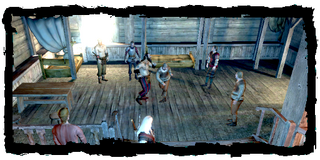 fistfighting at the inn