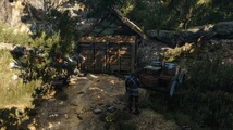 At the fallen knights' lab.