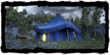 Sabrina's tent, exterior