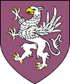 Griffon as a heraldic figure (coat of arms of Caingorn)