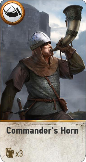 Tw3 gwent card face commanders horn.png