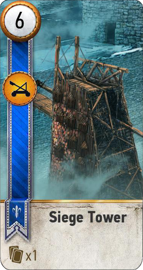 Tw3 gwent card face Siege Tower