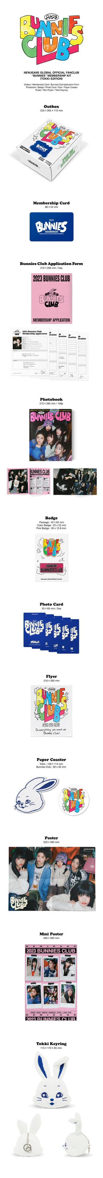K-POP・アジア Bunnies MEMBERSHIP KIT (Tokki Edition) Unboxing] NewJeans ⟡ Bunnies Membership Kit ♡ Tokki