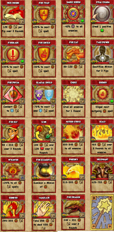 every spell in wizard 101