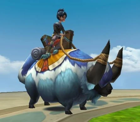 Blauer ochse hundekostuem