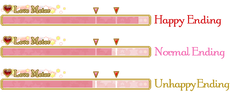 Love meter - route endings