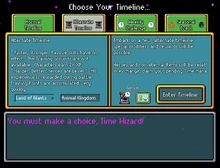 Time selection interface as of v0
