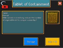 A Tier 1 Tablet of Containment