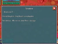 The information of currently active Dimension and Timeline