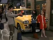 Alex, Harper and Justin near Cab #804.