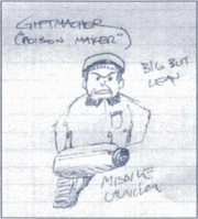 's art of Otto Giftmacher as shown in The 