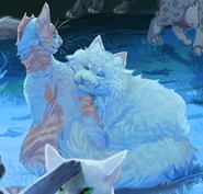 Wygląd na plakacie z okazji 10-lecia Wydawnictwa Nowa Baśń autorstwa Abyst (po lewej)