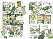 Grafika przedstawiająca proces powstania komiksu