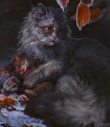 Yellowfang'sSecret.png (1,24 MB) Wygląd na polskiej okładce "Tajemnicy Żółtego Kła"