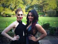 Tweeted by "Shorelle Hepkins" 2 hours ago: "Myself and @louisacburnham in our @_jonesandjones dresses for our Wolfblood Wrap party #lovethisgirl #wrapparty #wb2".