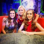 Tweeted by Louisa on September 17th: "Representing WOLFBLOOD in the CBBC studio with @shannonflynn22 and @KatieThistleton!".