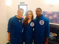 Tweeted by Louisa 6 hours ago: "Filming new CBBC series Ultimate Brain in Cardiff with these two munchkins today!".