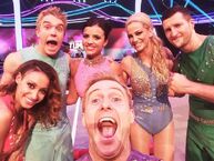 Tweeted by "@Ianhwatkins" on September 17th: "TUMBLERS !! 😁👍❤️ @bllockwood @lucy_meck @SarahNHarding @Carl_Froch @Amelle_Berrabah @BBCOne #Tumble 😜".