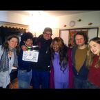 From "@twt_movie" Instagram/Websta and posted 2 hours ago: "Some of the team! Great having you tonight @bergetlewis! #timewilltellmovie #nightshoot".