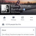 From Louisa Connolly-Burnham's Instagram/Websta: "My Facebook page got verified! Yay! Check it out via the link in my bio! Let's get those followers up! Lots of love x".