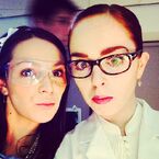 Tweeted by Louisa 2 hours ago: "Shannon & Kara from #WOLFBLOOD say science IS cool 👓🔭 @rachelteate".