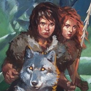Torak, Wolf, and Renn on the Swedish cover of Spirit Walker