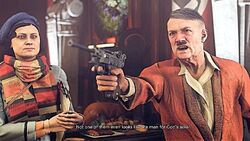 Wolfenstein: The New Order  BLAM-BLAM! That guard did Nazi that